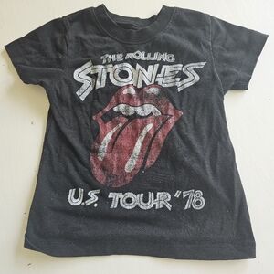 The Rolling Stones Kids Black and Red Tour Tee